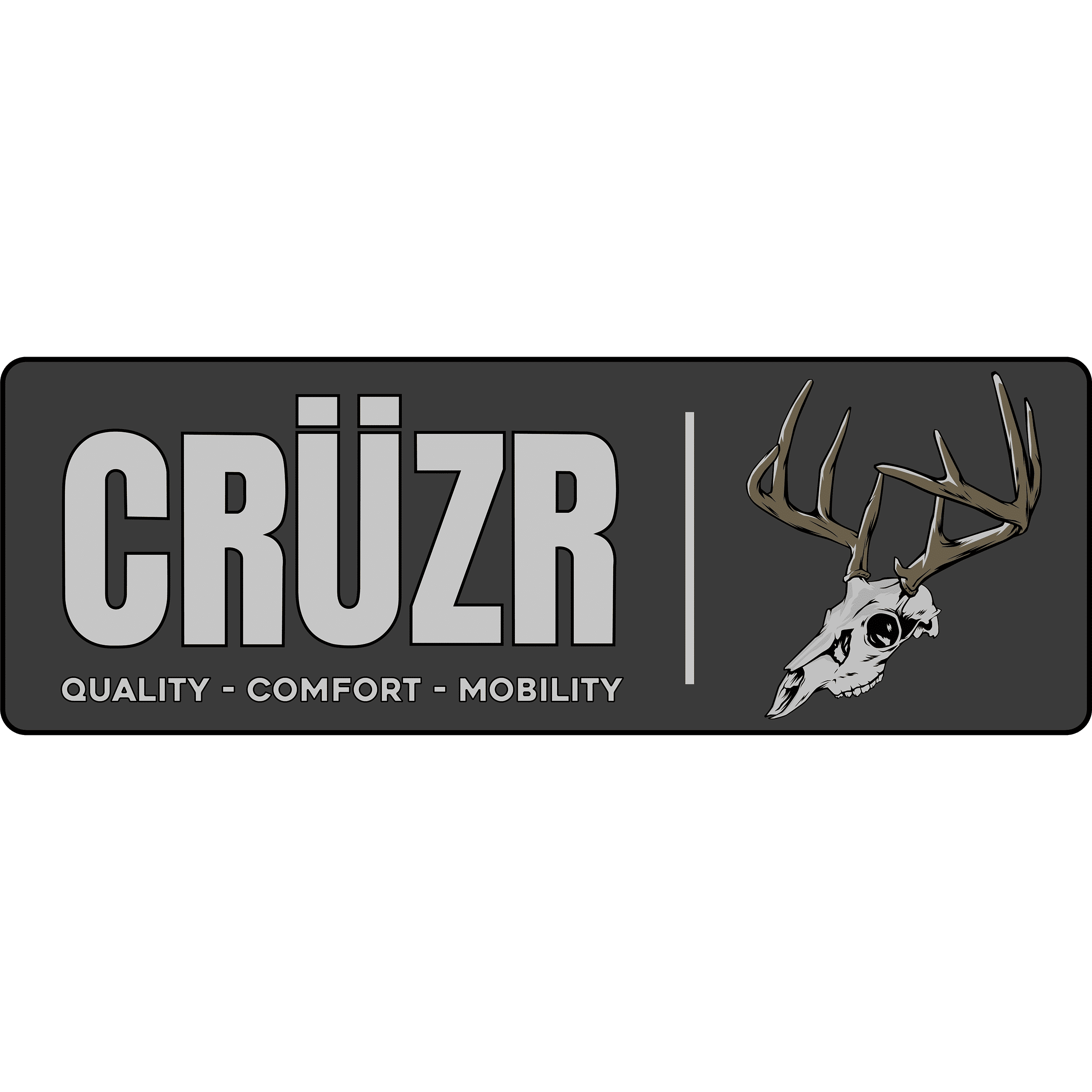 CRÜZR Rectangular Skull Sticker | CRUZR SADDLES